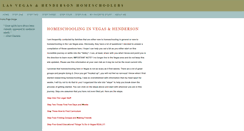 Desktop Screenshot of lasvegashomeschoolers.com